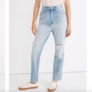 Madewell Momjean in Gilford Wash: Ripped Edition